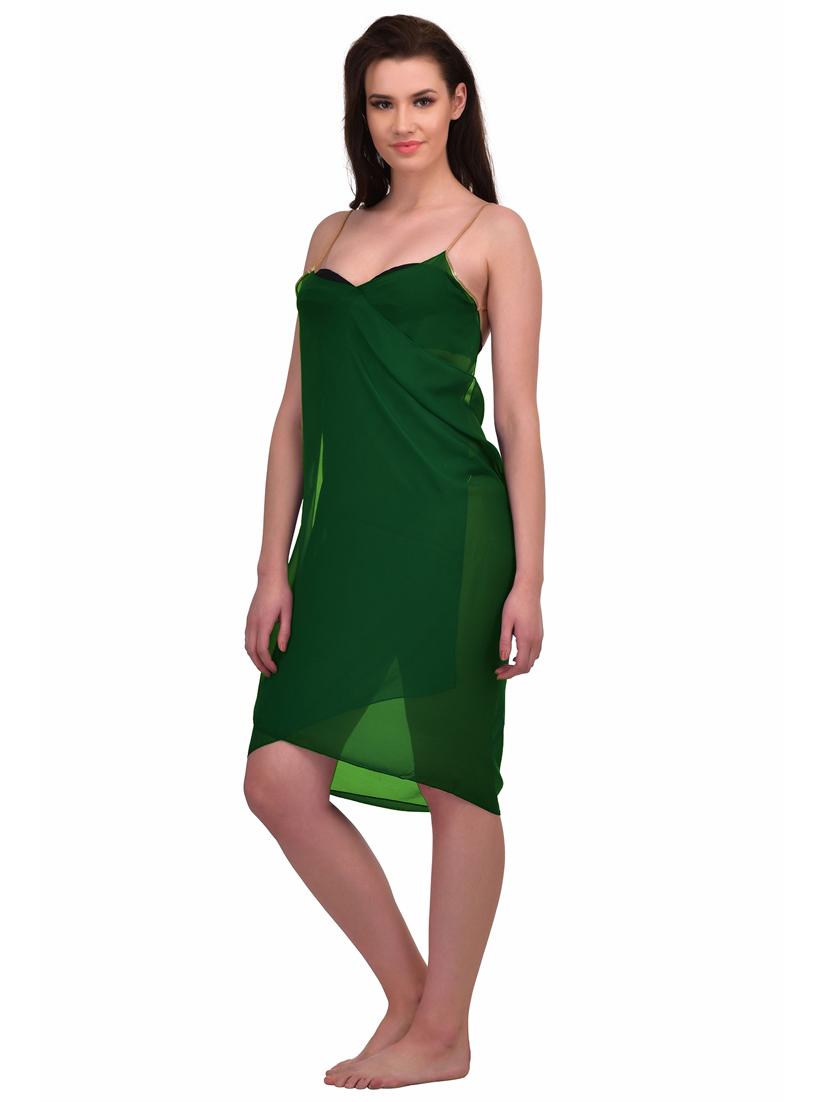 green georgette coverup - 19393466 - Standard Image - 1