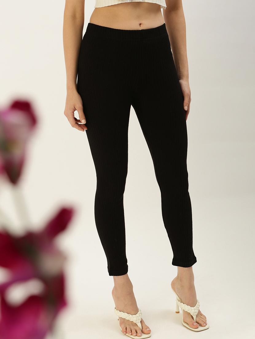 black solid legging - 19397164 - Standard Image - 1