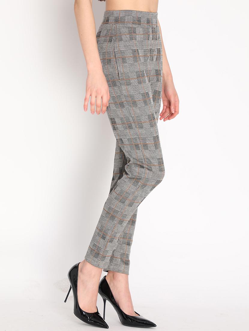 grey checkered jegging - 19397201 - Standard Image - 1