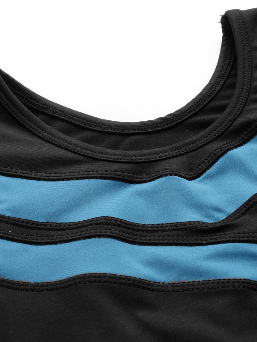 black polyester sports bra - 19397662 - Standard Image - 4