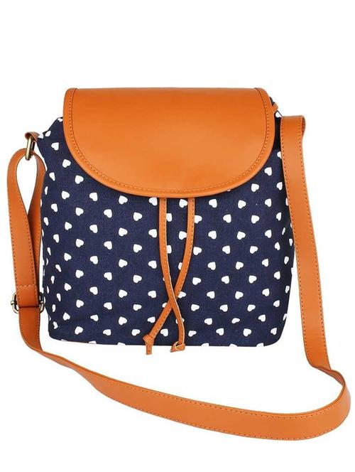 blue canvas sling bag - 19404320 -  Standard Image - 0