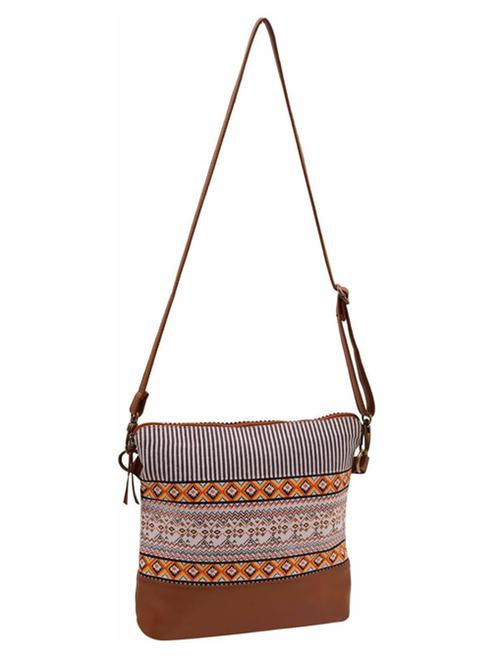 multi colored canvas sling bag - 19404351 -  Standard Image - 0
