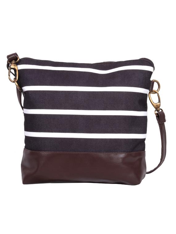 black canvas sling bag - 19404352 - Standard Image - 1