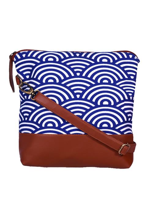 blue canvas sling bag - 19404398 - Standard Image - 0