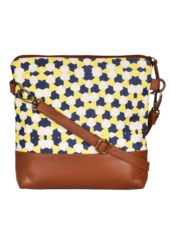 yellow canvas sling bag - 19404408 -  Zoom Image - 0