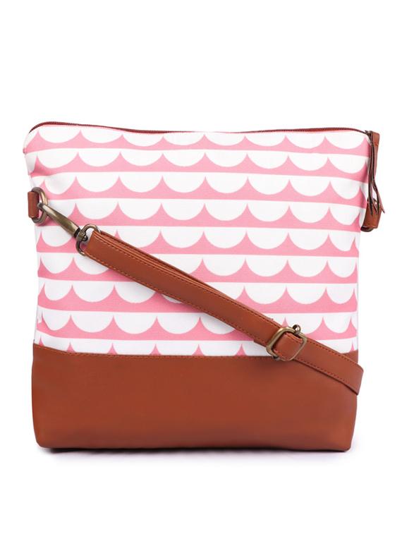 pink canvas sling bag - 19404421 -  Zoom Image - 0