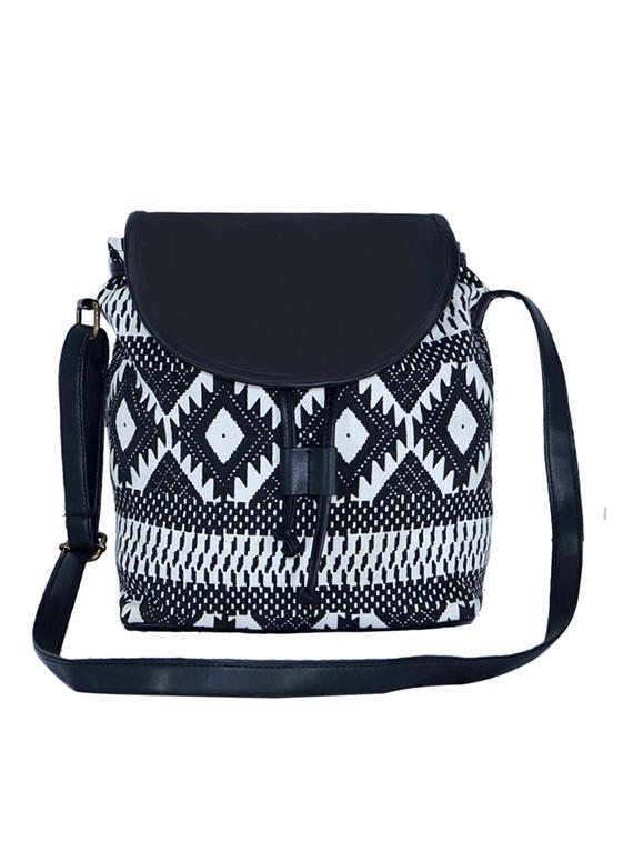 black canvas sling bag - 19404425 - Zoom Image - 0