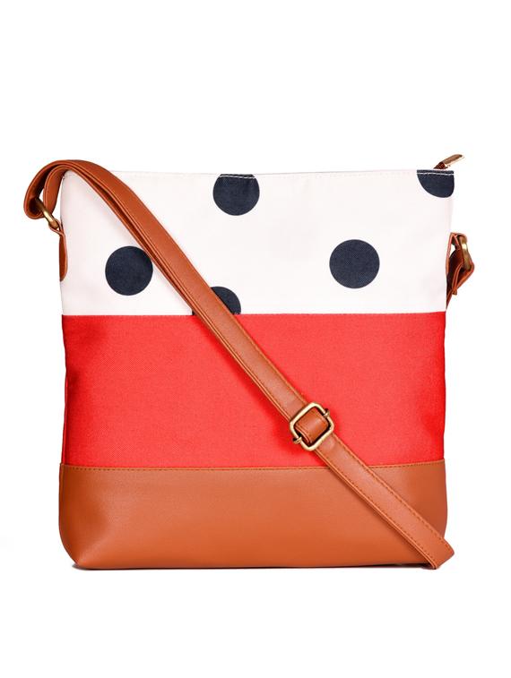 multi colored canvas sling bag - 19404426 -  Zoom Image - 0