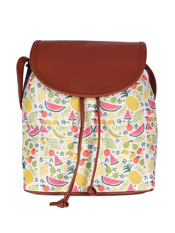 beige canvas sling bag - 19404448 - Zoom Image - 0