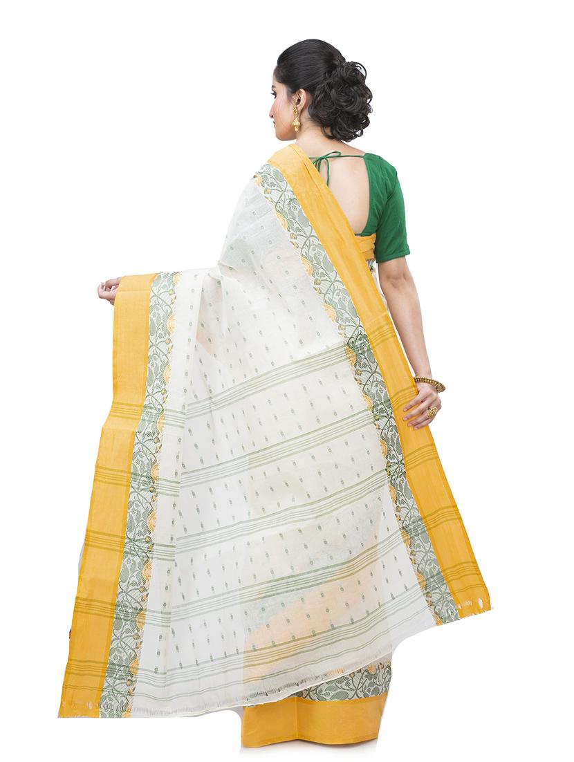 women's self design white colored saree - 19404775 - Standard Image - 1