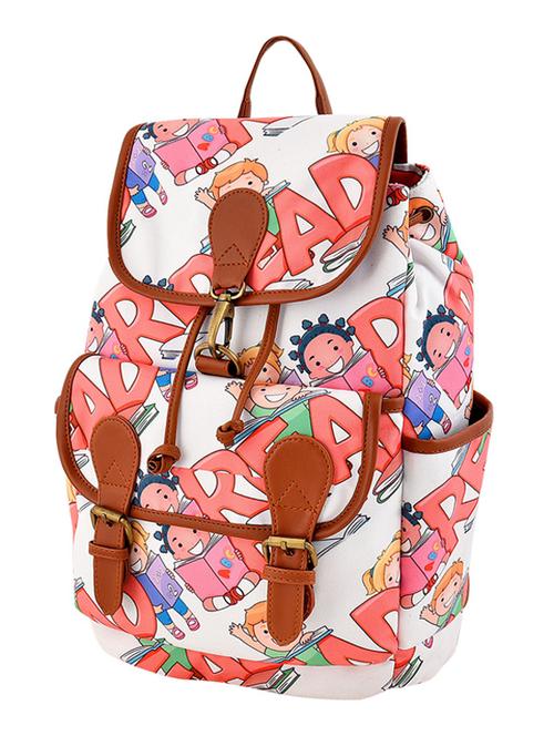 multi colored leatherette (pu) regular backpack - 19406470 -  Standard Image - 0