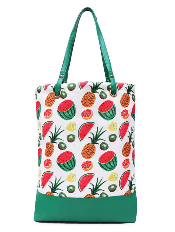 green canvas regular shopping bag - 19406570 - Zoom Image - 0
