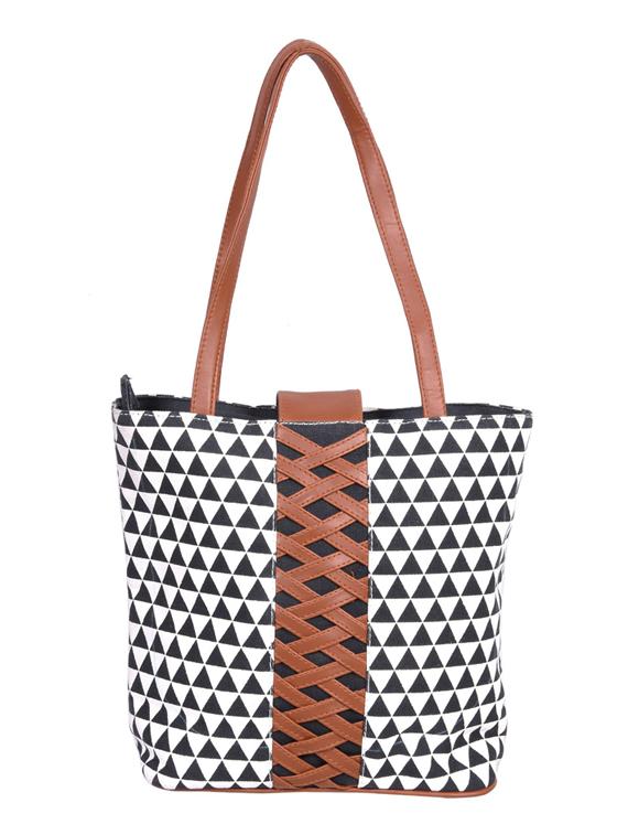 black canvas regular shopping bag - 19406575 - Zoom Image - 0