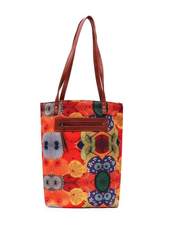 multi colored canvas regular shopping bag - 19406597 - Standard Image - 1