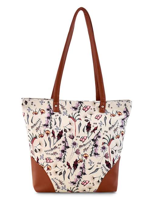 multi colored canvas regular shopping bag - 19406632 - Standard Image - 0