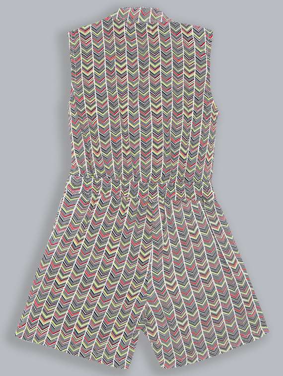 printed 3/4th jumpsuit - 19406797 - Standard Image - 1