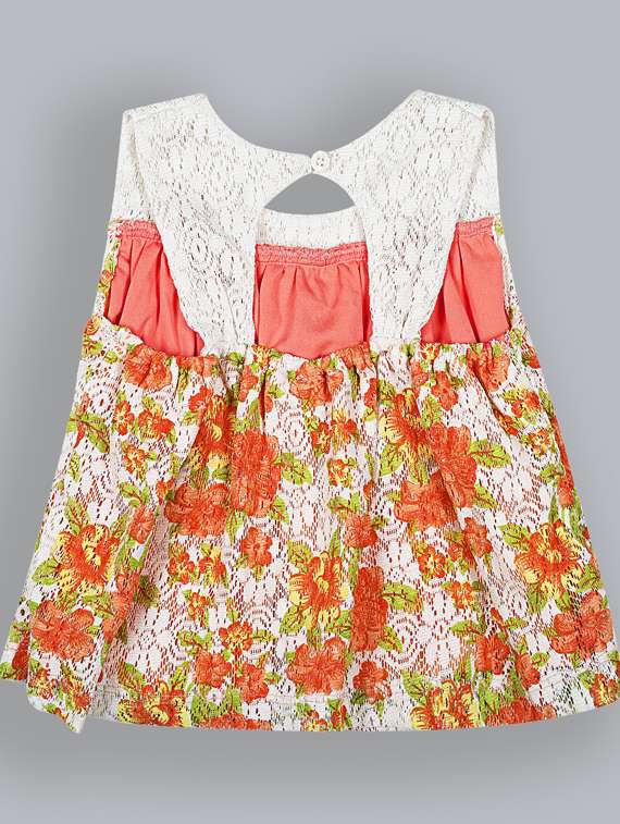 girls round neck sleeveless frock - 19406885 - Standard Image - 1
