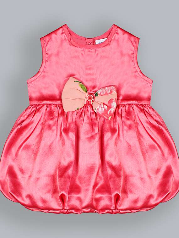 girls round neck sleeveless frock