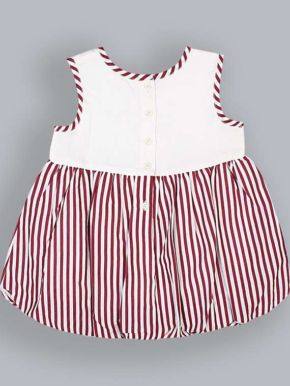 girls round neck short sleeves frock - 19406906 -  Standard Image - 1