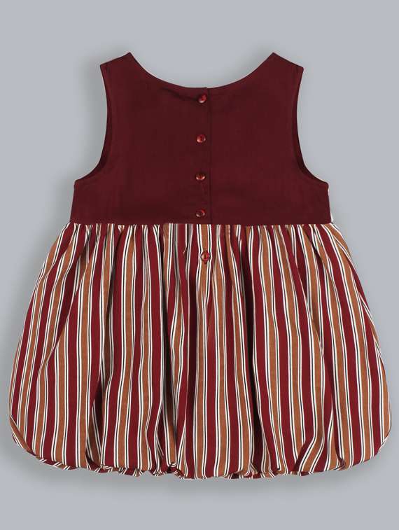 girls round neck short sleeves frock - 19406908 - Standard Image - 1
