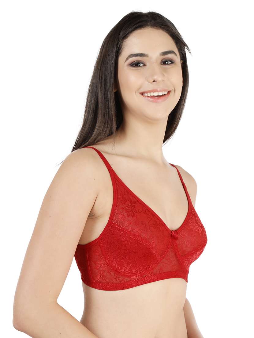 red cotton tshirt bra - 19407391 - Standard Image - 1
