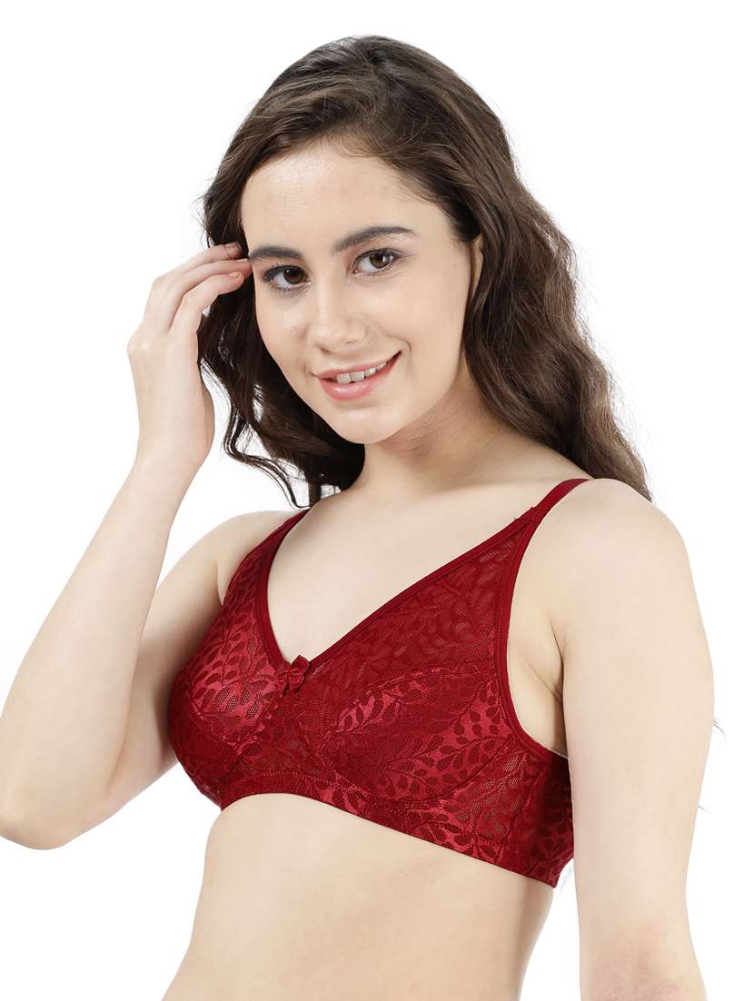 red cotton tshirt bra - 19407393 -  Standard Image - 1