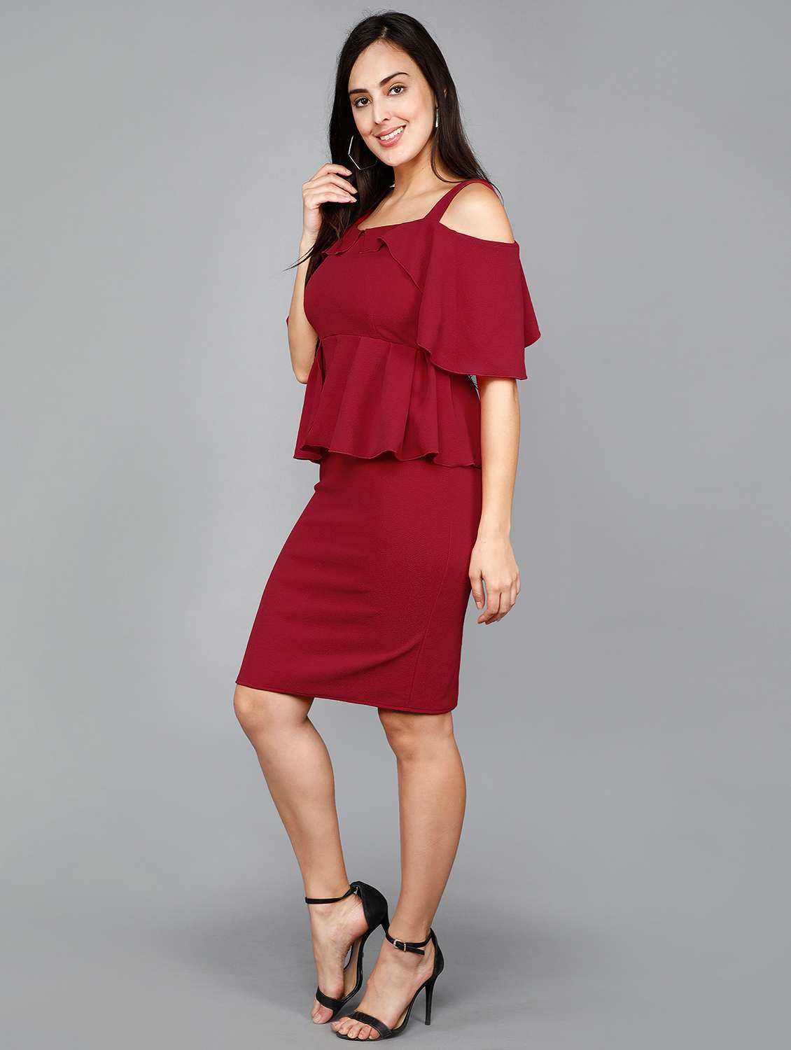 women's layered solid dress - 19408018 -  Standard Image - 1