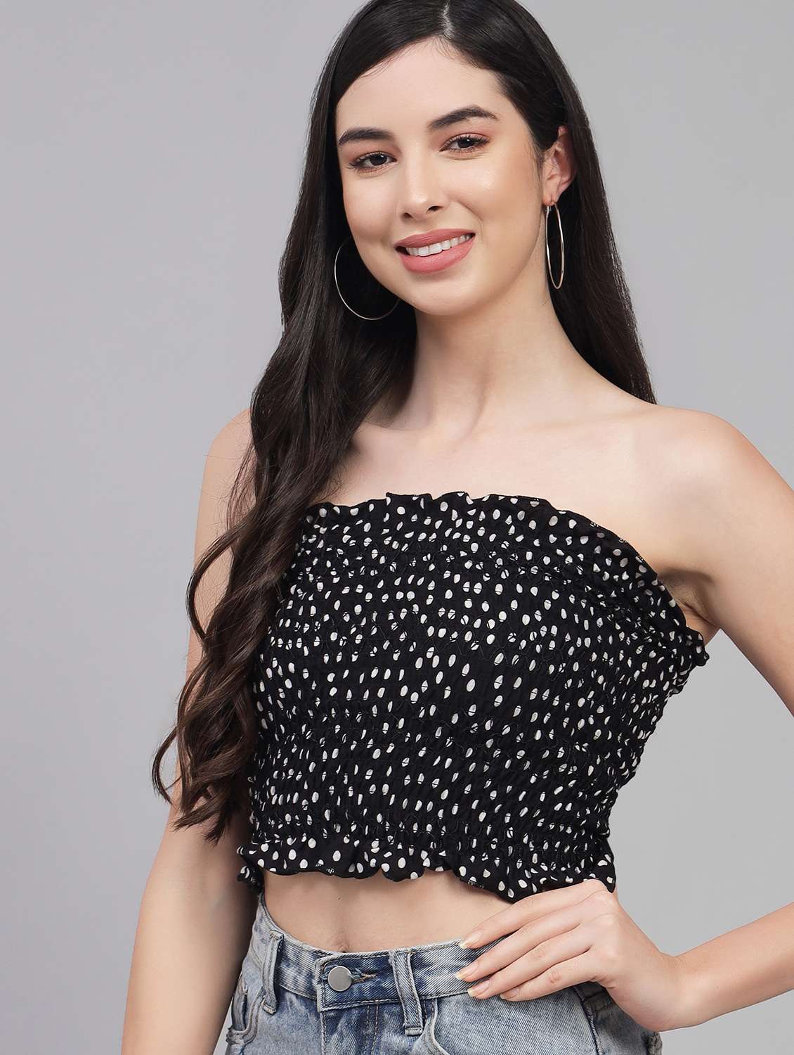women's tube off shoulder top - 19408052 -  Standard Image - 1