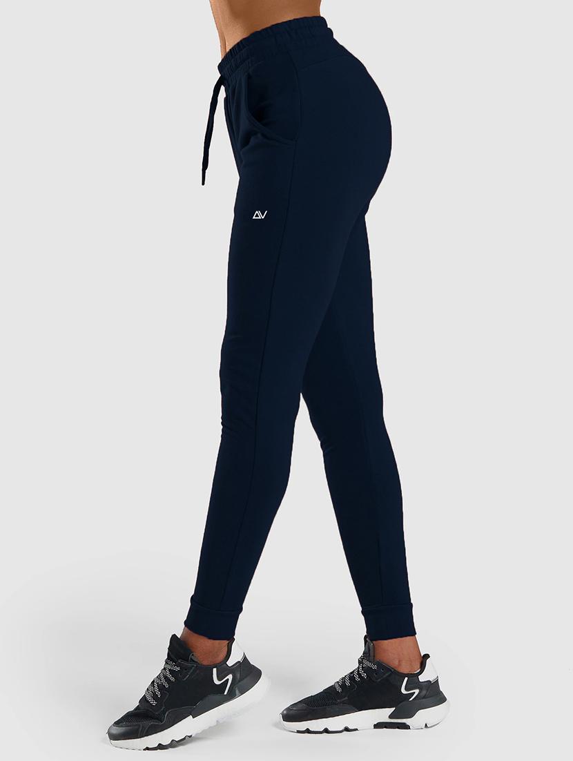 navy blue solid jogger - 19408099 - Standard Image - 1