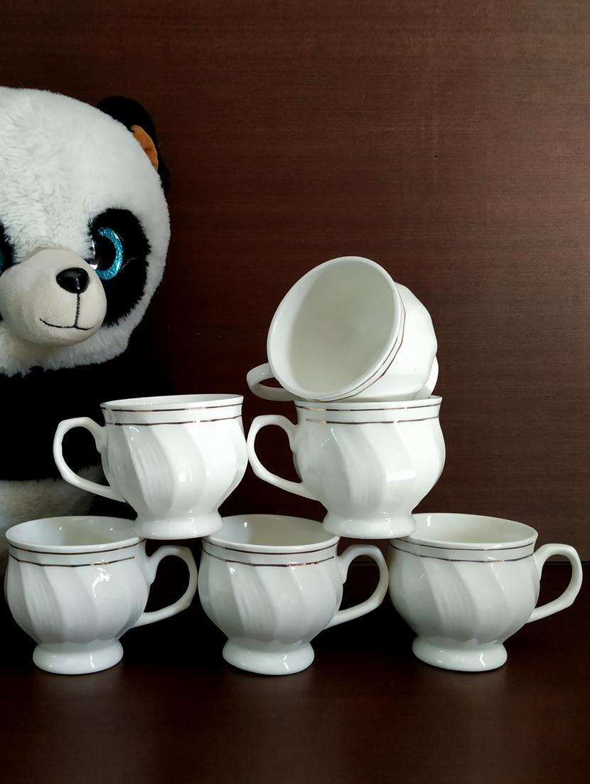 moody panda premium set of 6 cups | cup set | set of 6 cups | bone china - 19408248 - Standard Image - 1