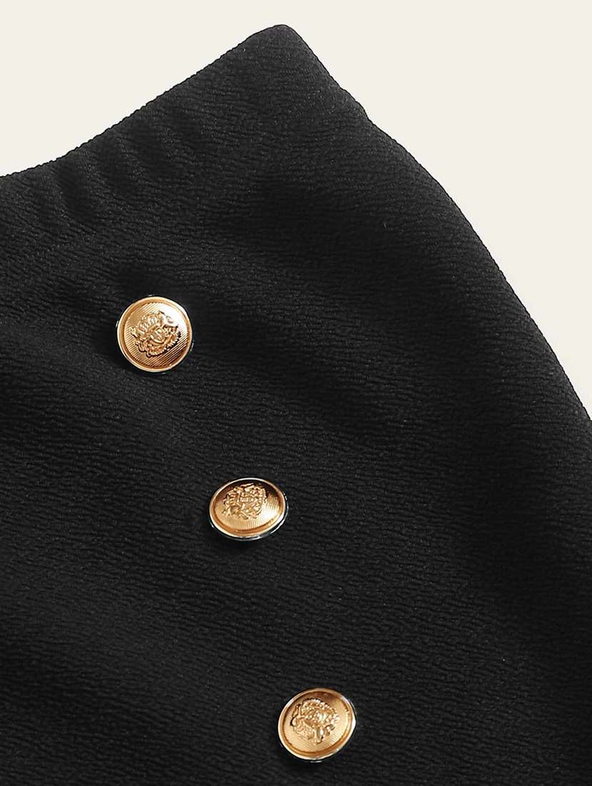  cotton blend solids pencil skirt - 19408256 -  Standard Image - 4