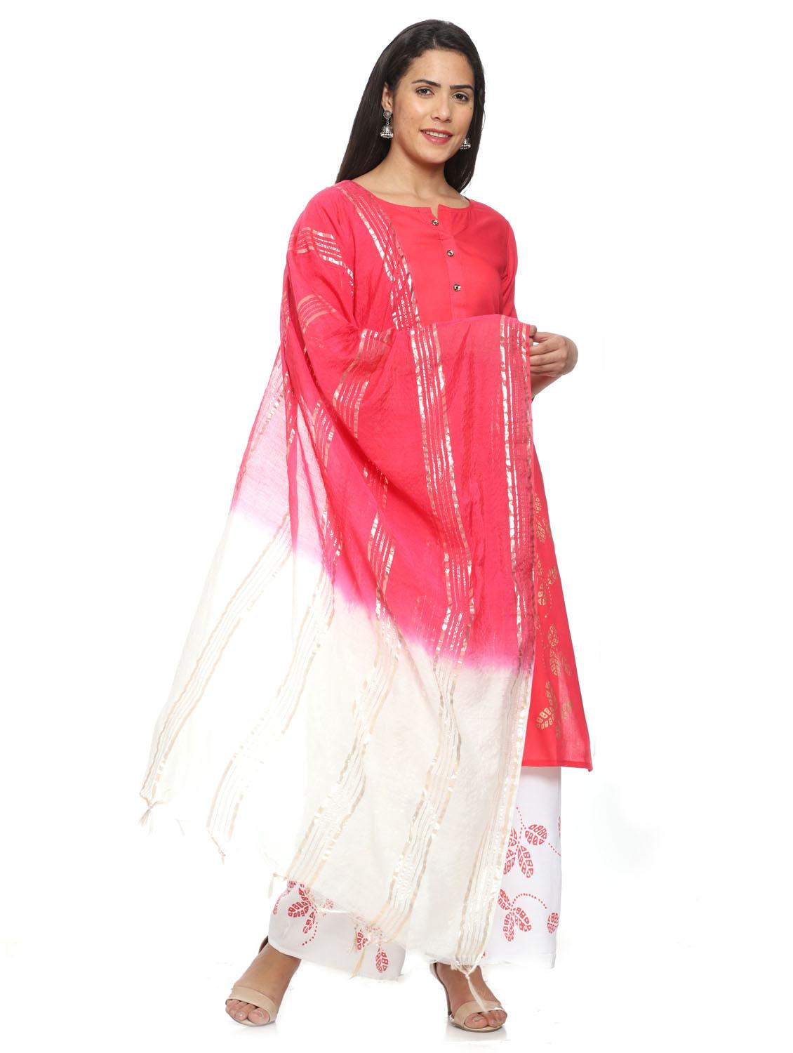 printed kurta and palazzo suit set - 19408274 - Standard Image - 1