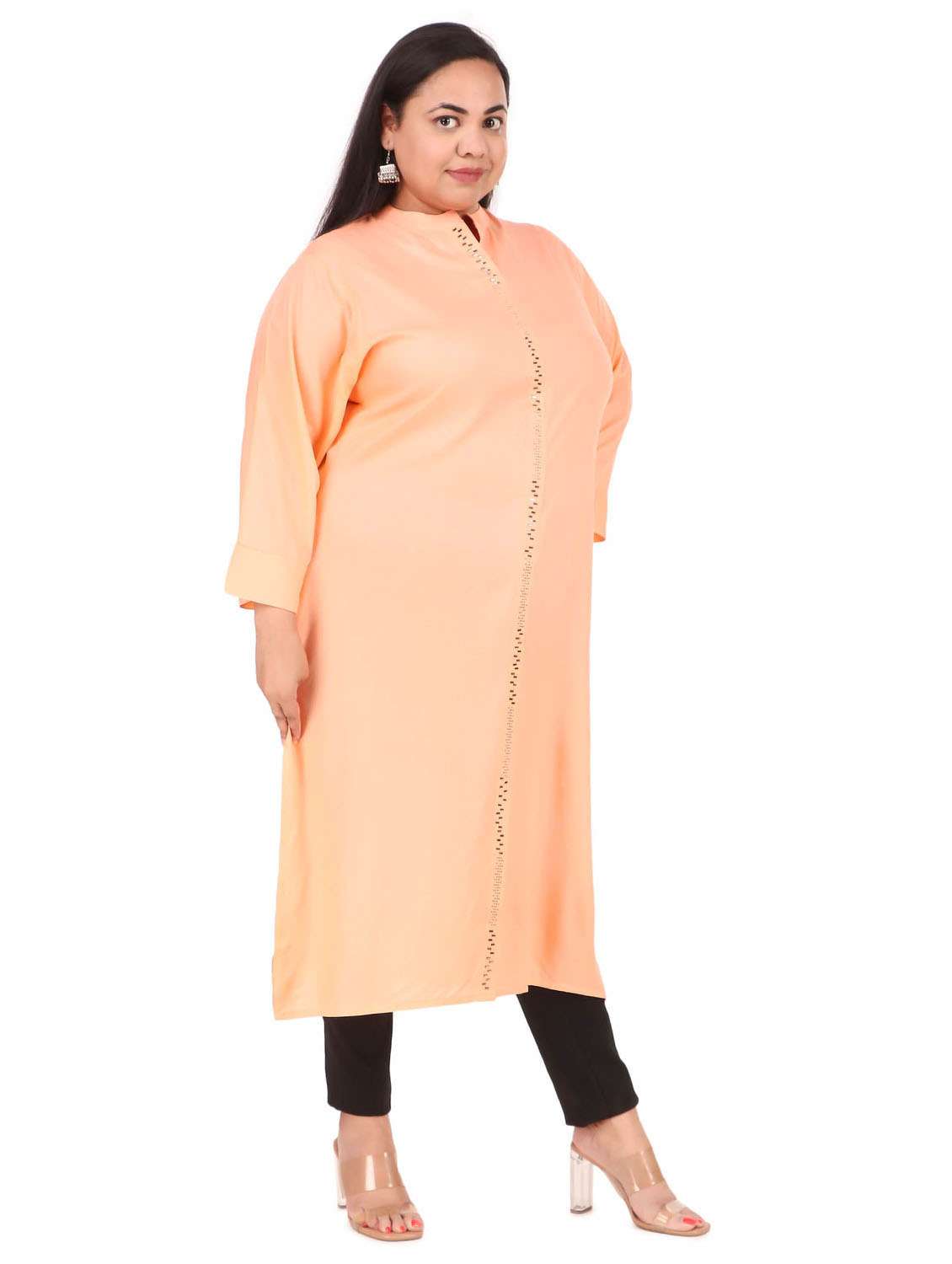 women solid straight kurta - 19408311 -  Standard Image - 1