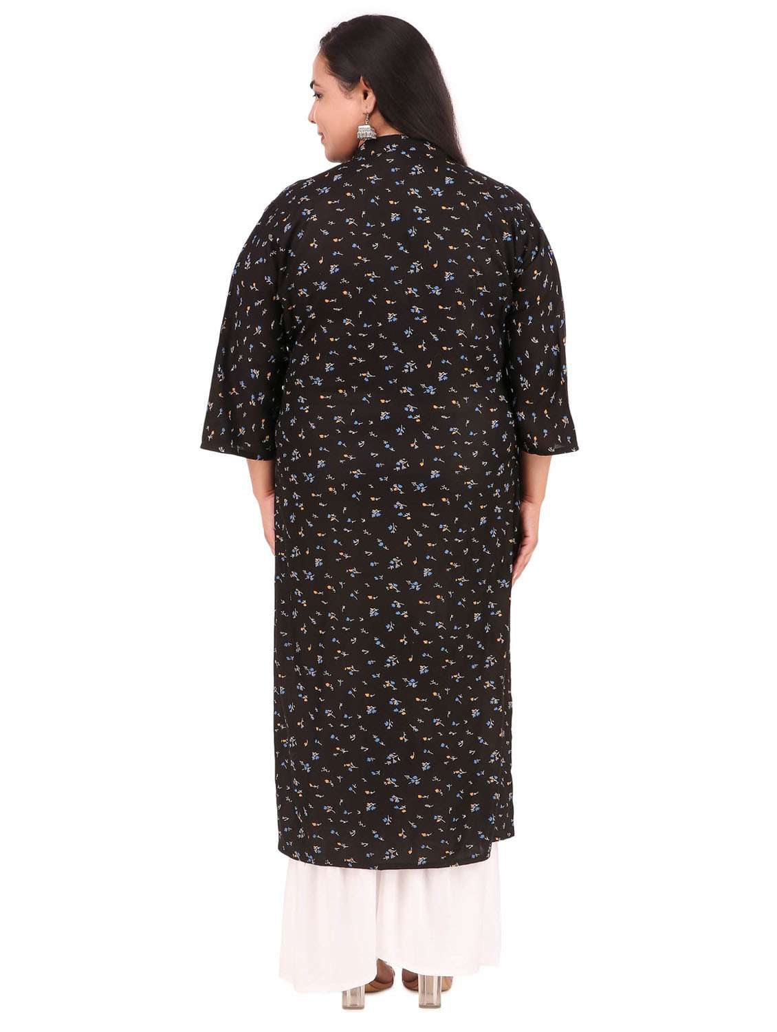 women printed straight kurta - 19408320 - Standard Image - 4