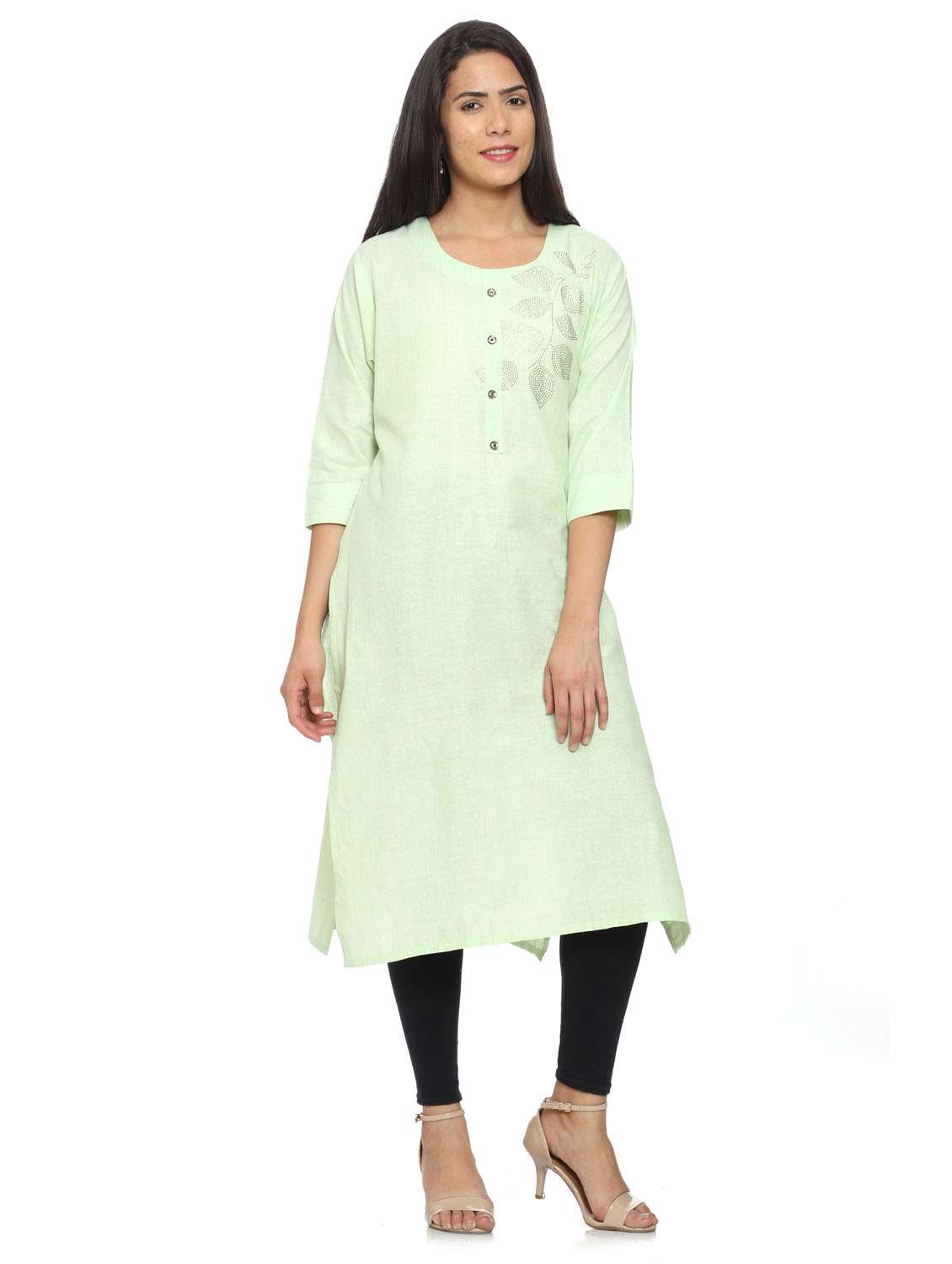 women printed straight kurta - 19408331 - Standard Image - 1