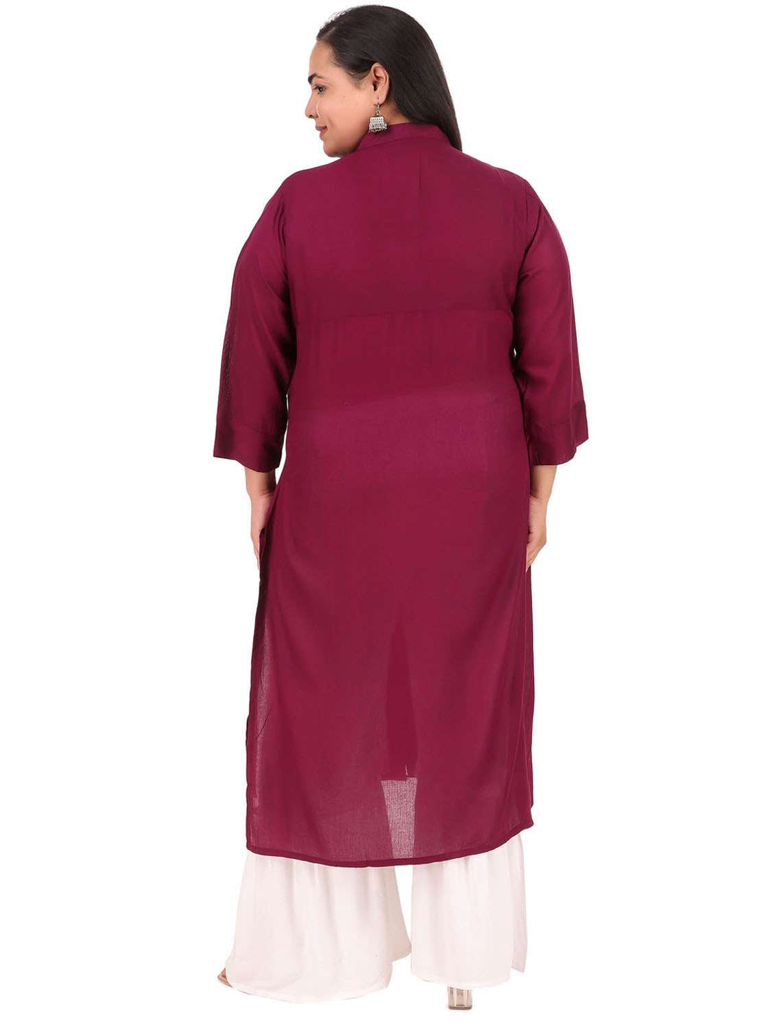 women solid straight kurta - 19408382 -  Standard Image - 1