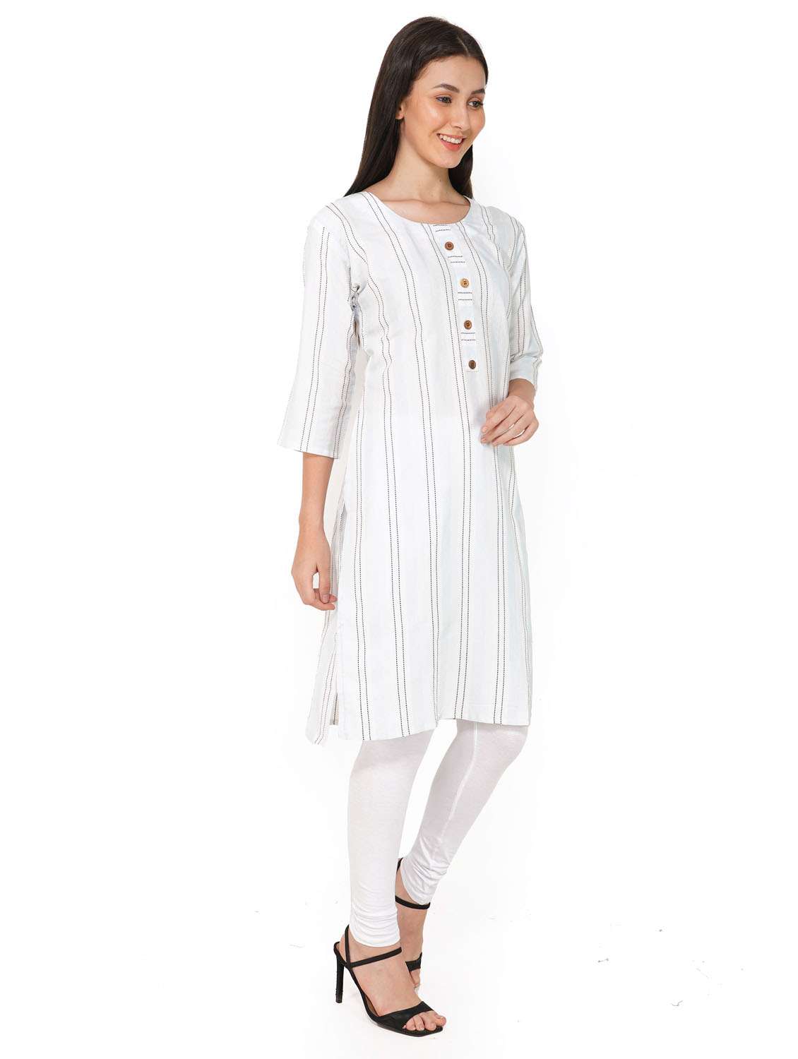 women printed straight kurta - 19408488 -  Standard Image - 1