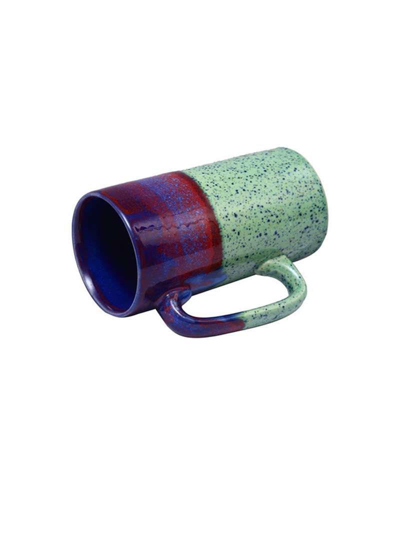 caffeine ceramic handmade multicolor & green studio milk mug (set of 2) - 19408600 -  Standard Image - 1