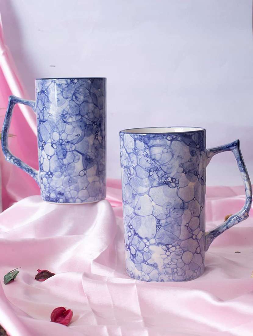 caffeine ceramic handmade blue & white stoneware milk mug(set of 2) - 19408620 -  Standard Image - 1