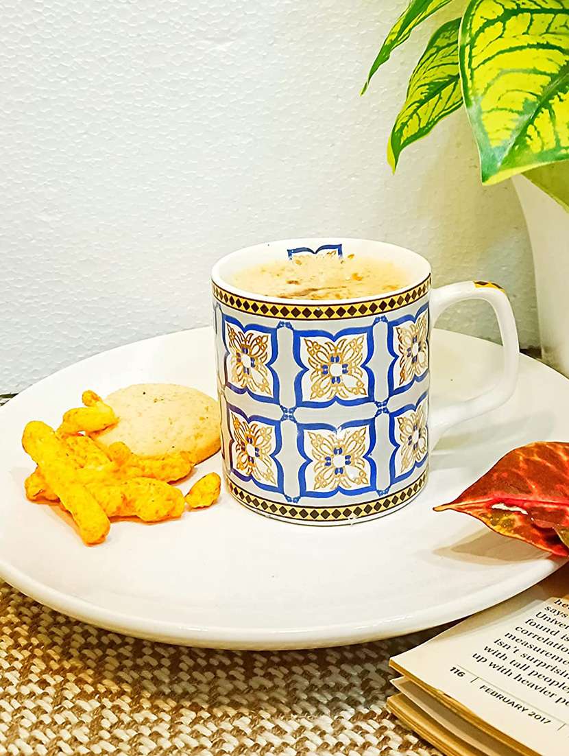 caffeine ceramic handmade multicolor tea cup set (set of 2) - 19408754 -  Standard Image - 1