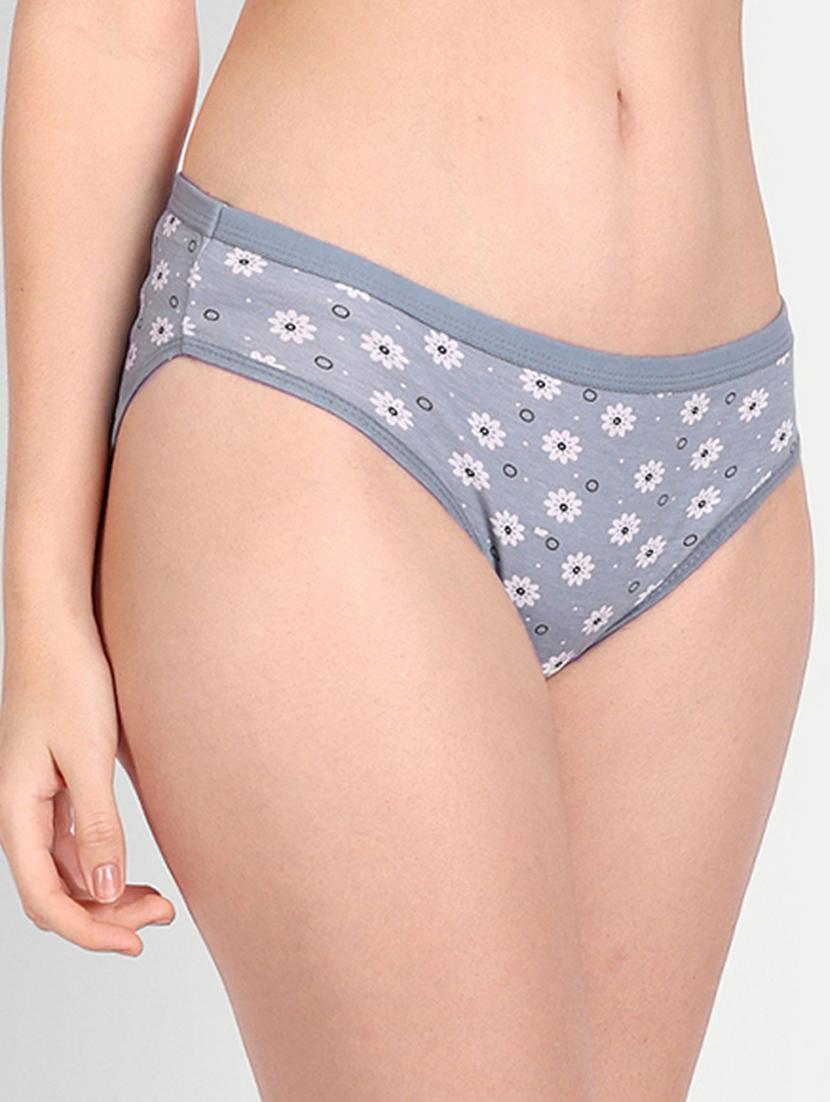 grey printed regular panty - 19408885 -  Standard Image - 1