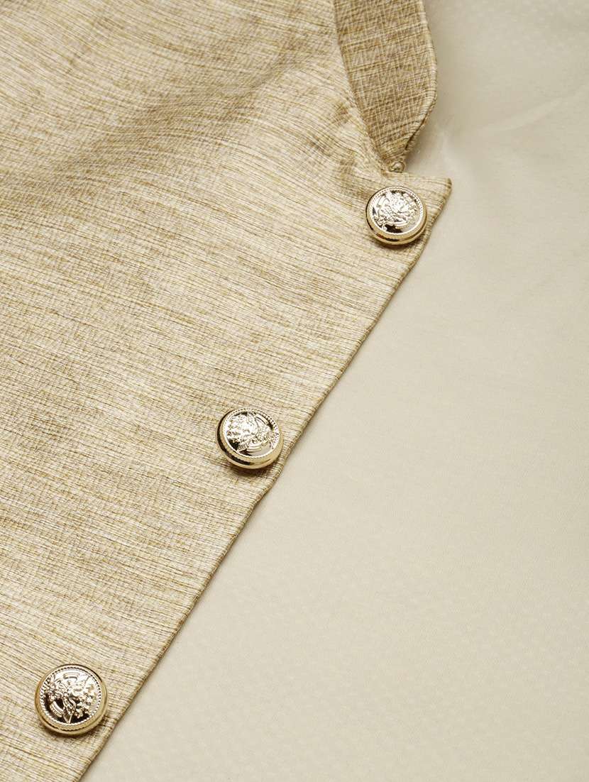 mandarin collar printed nehru jacket - 19409449 -  Standard Image - 6