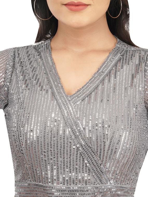 women's bodycon self design dress - 19409698 - Standard Image - 4
