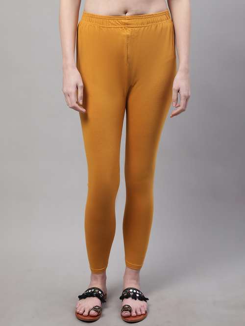 yellow cotton leggings - 19409733 - Standard Image - 0