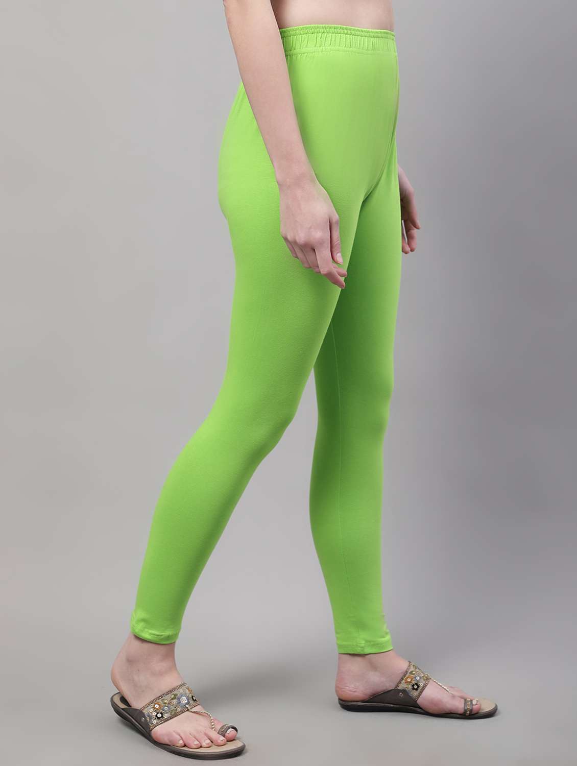 green cotton leggings - 19409738 - Standard Image - 1