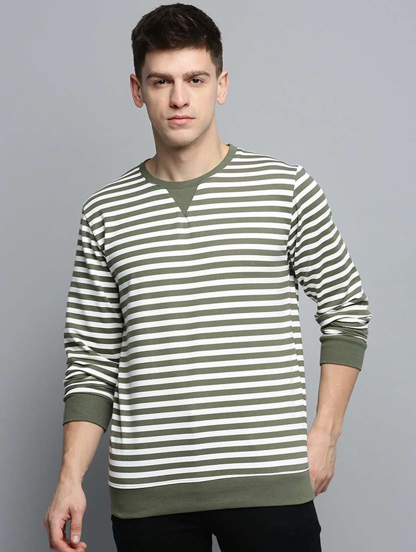 mens striped sweatshirt