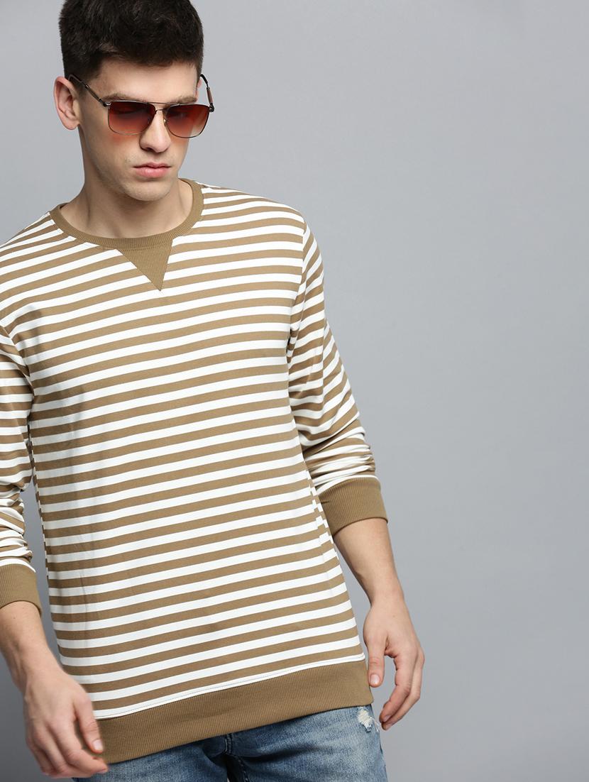 mens striped sweatshirt - 19409768 - Standard Image - 4
