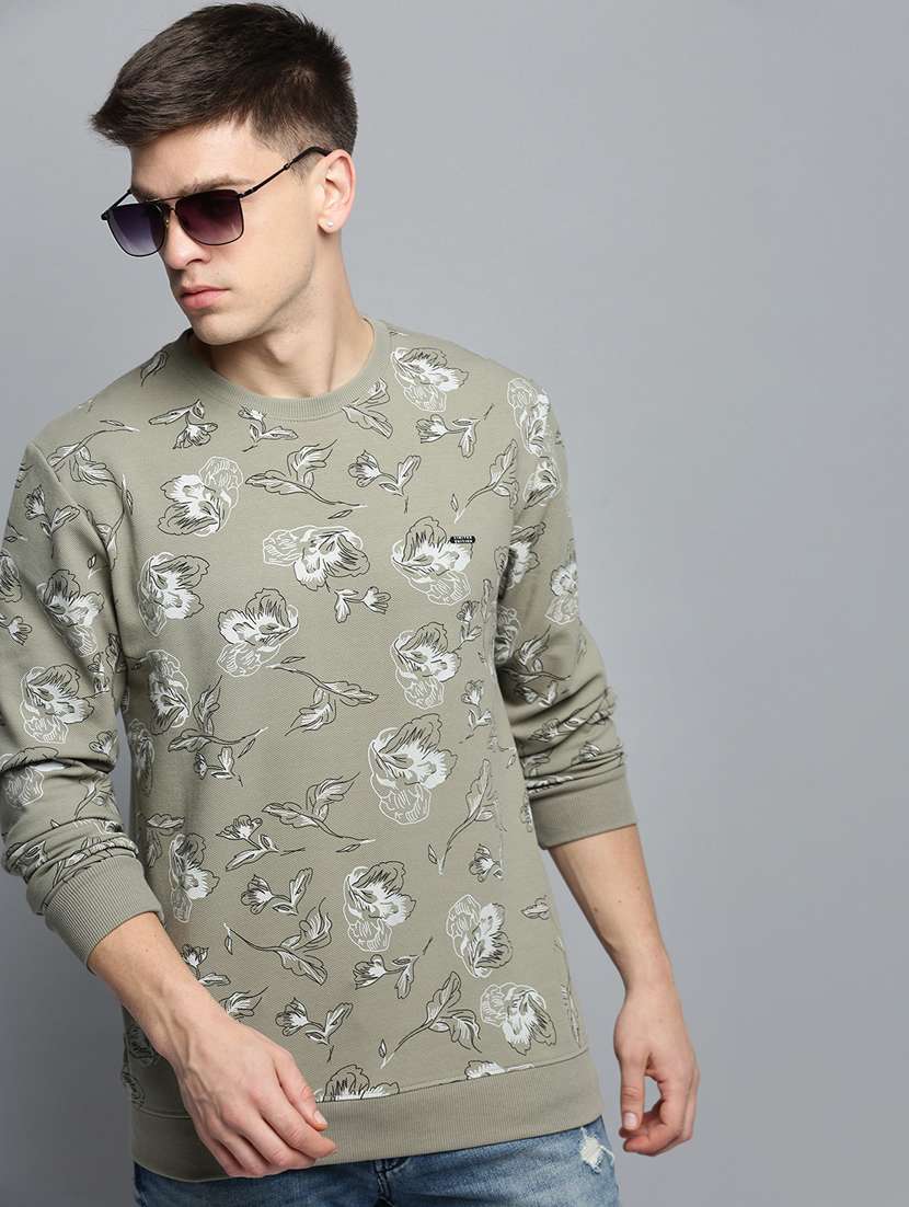 mens all over print sweatshirt - 19409770 - Standard Image - 4