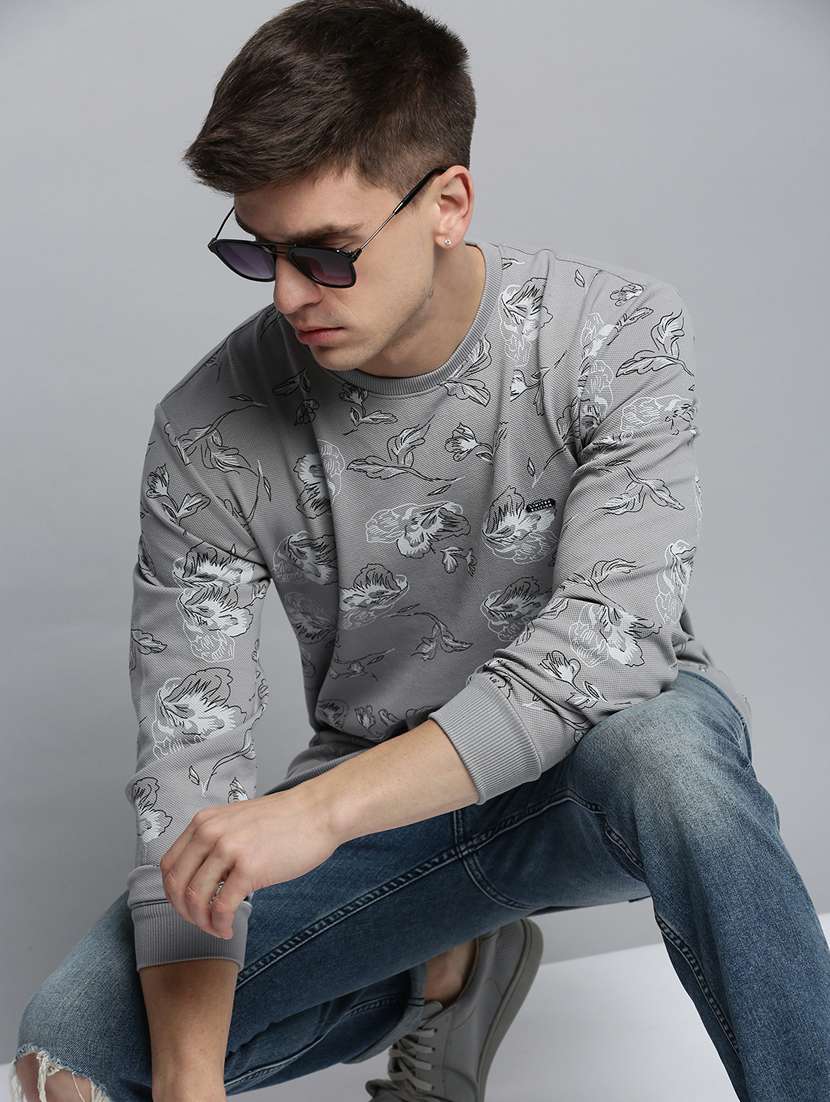 mens all over print sweatshirt - 19409771 - Standard Image - 4