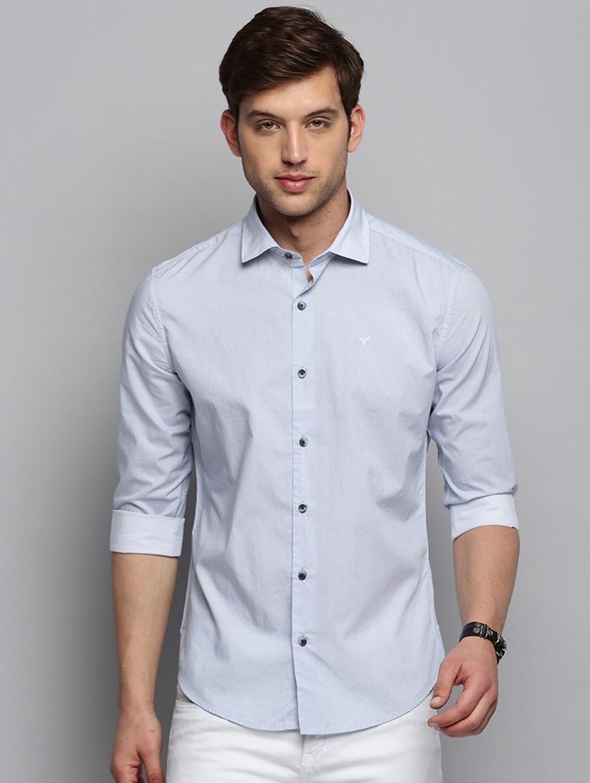 mens solid casual shirt - 19409860 -  Zoom Image - 0